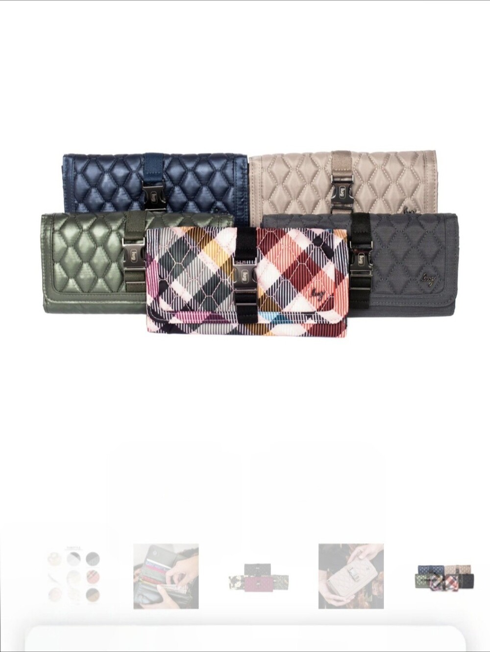 LUG Throttle Classic Quilted Wallet With Buckle Closure - Picture 16 of 16